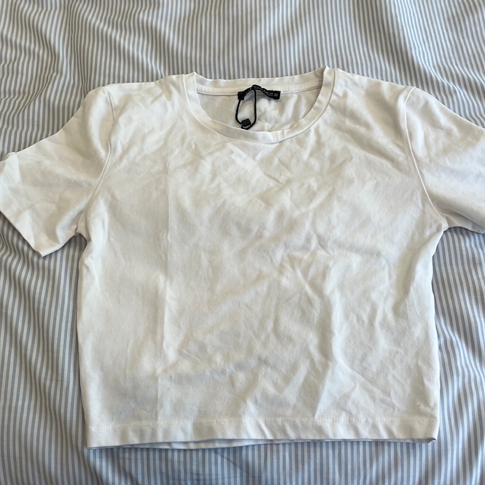 White Zara baby tee!